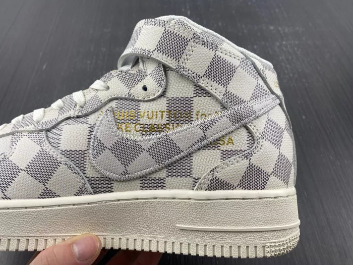 Cheap LUCY Louis Vuitton Nike Air Force 1 Mid By Virgil Abloh Graffiti 0114