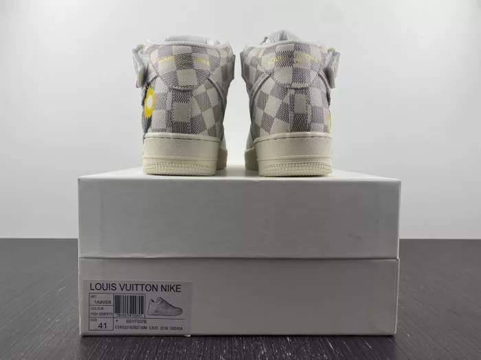 Cheap LUCY Louis Vuitton Nike Air Force 1 Mid By Virgil Abloh Graffiti 0114