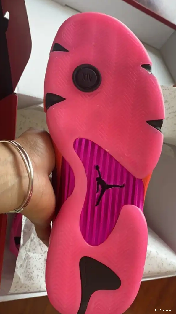 Rep LUCY (W) Low Pink Retro Jordan 14 Shocking DH4121-600 0226