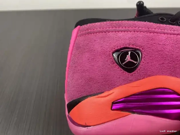 Rep LUCY (W) Low Pink Retro Jordan 14 Shocking DH4121-600 0226