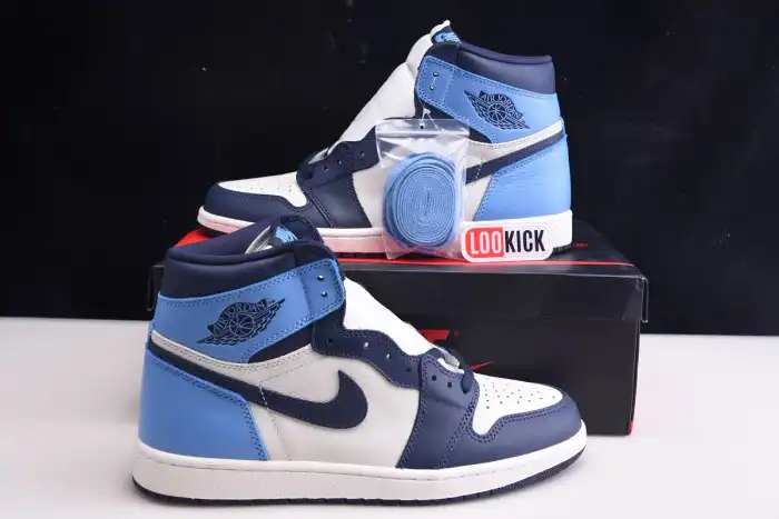 Reps LUCY Air Jordan 1 Retro High OG Obsidian 555088-140 0201