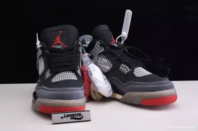 Rep LUCY Off CV9388-001 Air White x 4 Jordan Retro Bred 0207