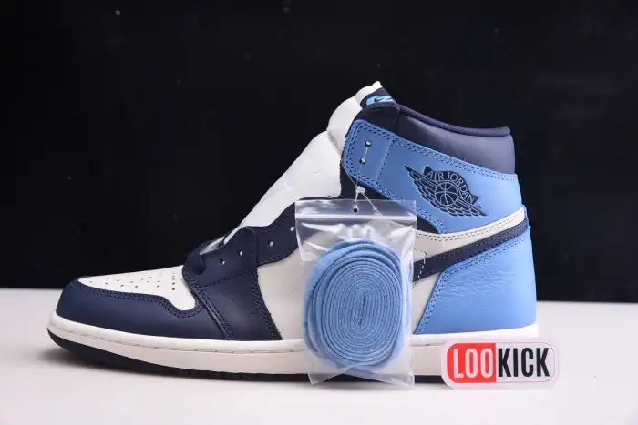 Reps LUCY Air Jordan 1 Retro High OG Obsidian 555088-140 0201