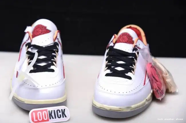 Reps LUCY White Red Jordan Off-White Low 2 Retro DJ4375-106 SP 0226