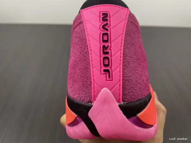 Rep LUCY (W) Low Pink Retro Jordan 14 Shocking DH4121-600 0226