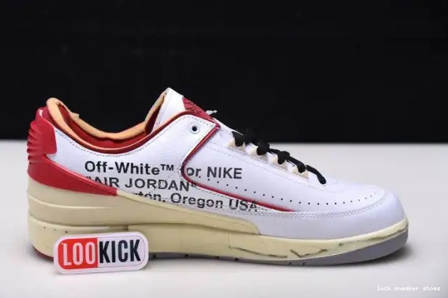 Reps LUCY White Red Jordan Off-White Low 2 Retro DJ4375-106 SP 0226