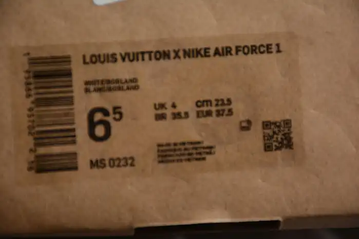 Cheap LUCY Louis Vuitton Nike Air Force 1 Low By Virgil Abloh White Royal 0203