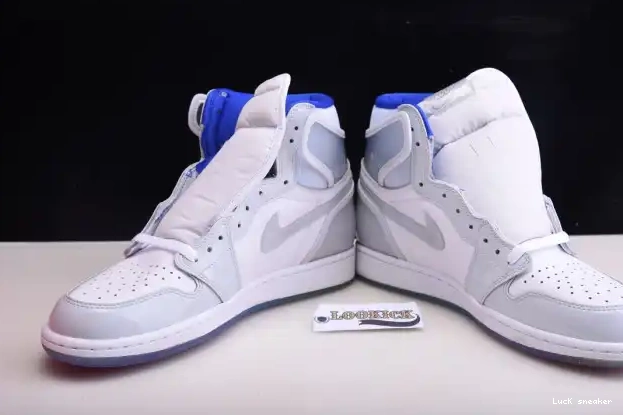 Rep LUCY Racer Retro Blue Air Zoom White CK6637-104 Jordan High 1 0211