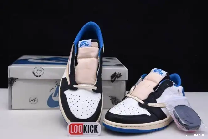 Cheap LUCY Low Retro Jordan 1 Design Air x x Fragment Scott DM7866-140 Travis 0216