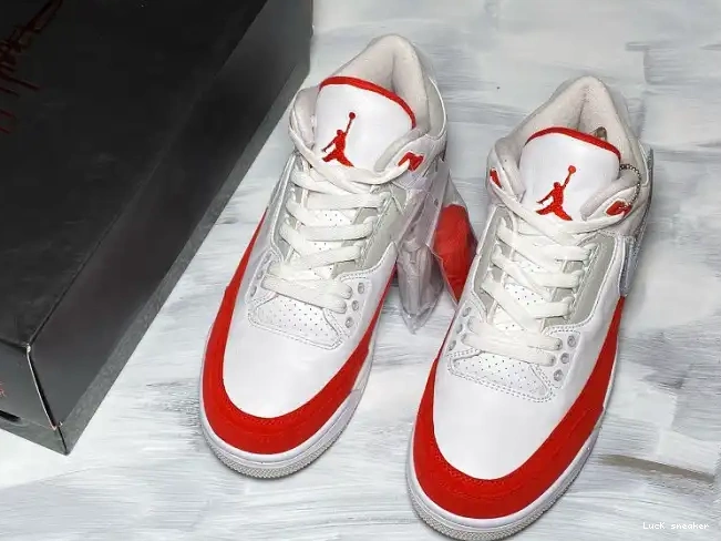 Reps LUCY Red Retro Air White University Jordan 3 Tinker CJ0939-100 0220