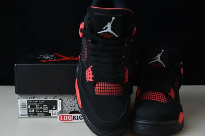 Reps LUCY Air Jordan 4 Red Thunder CT8527-016 0206