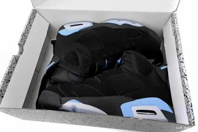 Rep LUCY Retro 384664-006 UNC Jordan Air 6 0223