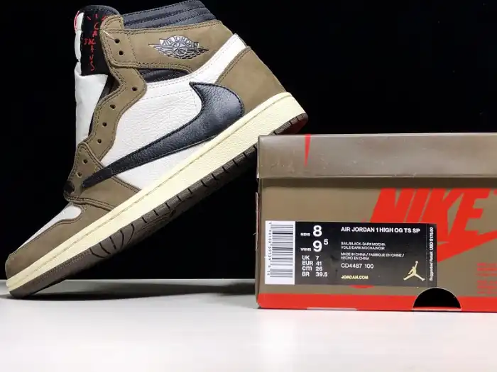 Reps LUCY Travis Scott x Air Jordan 1 Retro High OG 'Mocha' - CD4487 100 0204