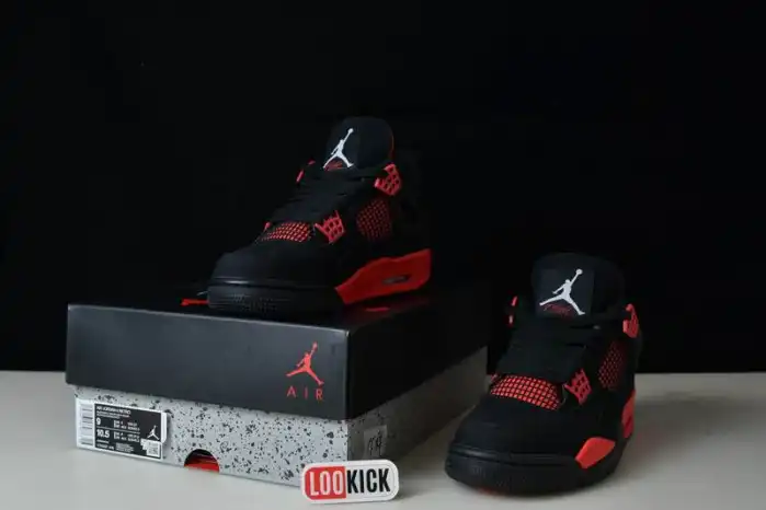 Reps LUCY Air Jordan 4 Red Thunder CT8527-016 0206