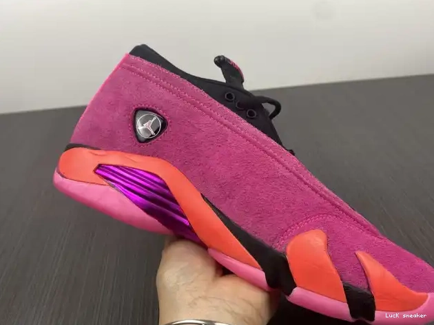 Rep LUCY (W) Low Pink Retro Jordan 14 Shocking DH4121-600 0226