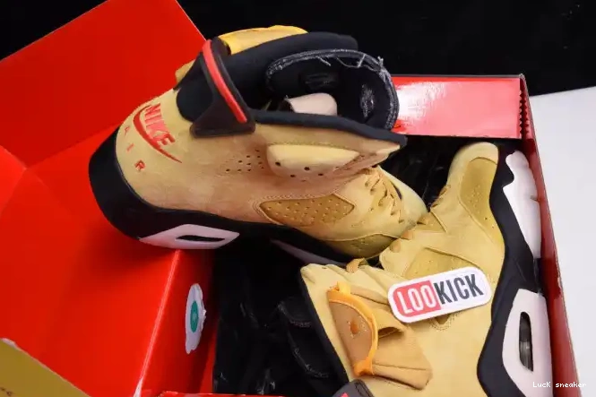 Rep LUCY TRAVIS SCOTT 6 JORDAN AIR CN1084-300 YELLOW X 0320