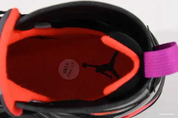 Rep LUCY 7 Jordan Air Black Retro Patent 313358-006 0318