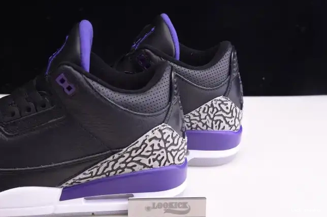 Cheap LUCY Purple Jordan CT8532-050 3 Court Air Retro Black 0321