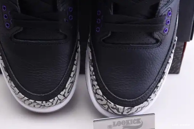 Cheap LUCY Purple Jordan CT8532-050 3 Court Air Retro Black 0321
