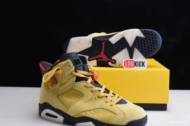Rep LUCY TRAVIS SCOTT 6 JORDAN AIR CN1084-300 YELLOW X 0320