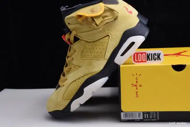 Rep LUCY TRAVIS SCOTT 6 JORDAN AIR CN1084-300 YELLOW X 0320