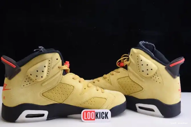 Rep LUCY TRAVIS SCOTT 6 JORDAN AIR CN1084-300 YELLOW X 0320