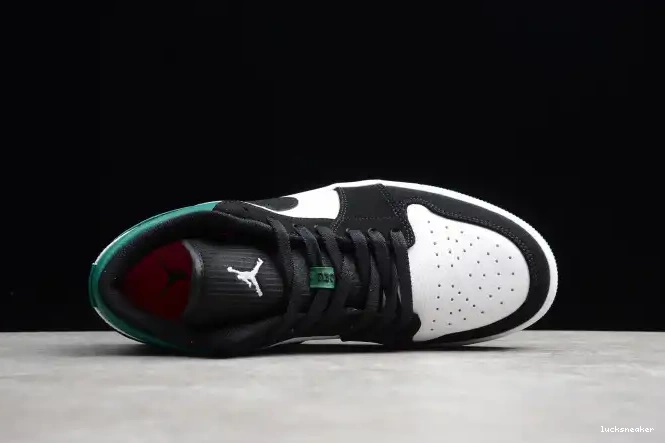 Reps LUCY Air 553558-113 Low Jordan 1 Green Mystic Black White 0316