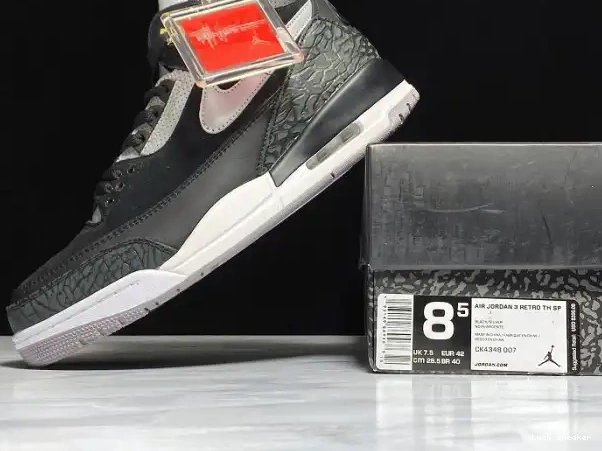 Reps LUCY Black Tinker Grey CK4348-007 Jordan 3 Air Cement 0322