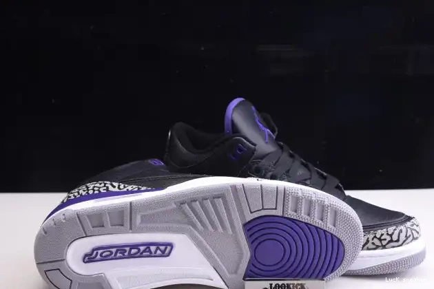 Cheap LUCY Purple Jordan CT8532-050 3 Court Air Retro Black 0321