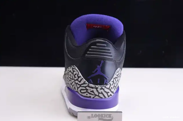 Cheap LUCY Purple Jordan CT8532-050 3 Court Air Retro Black 0321