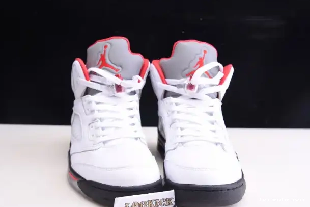 Rep LUCY DA1911-102 Jordan Red (2020) Tongue 5 Air Silver Retro Fire 0308